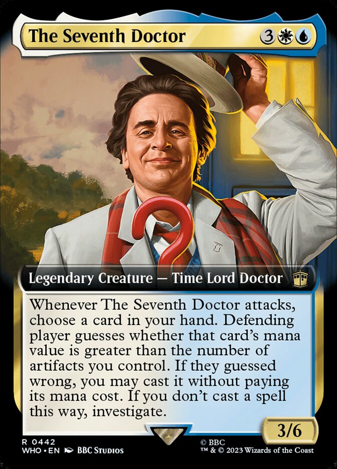 The Seventh Doctor - [Foil, Extended Art] Doctor Who (WHO)