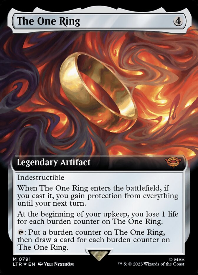 The One Ring - [Surge Foil, Extended Art] The Lord of the Rings: Tales of Middle-earth (LTR)