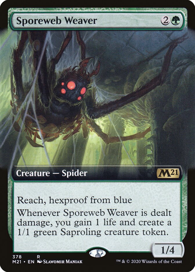 Sporeweb Weaver - [Foil, Extended Art] Core Set 2021 (M21)