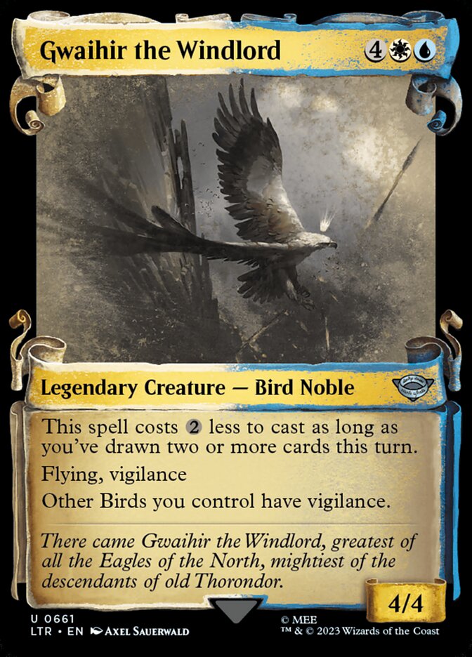 Gwaihir the Windlord - [Foil, Showcase Scroll] The Lord of the Rings: Tales of Middle-earth (LTR)