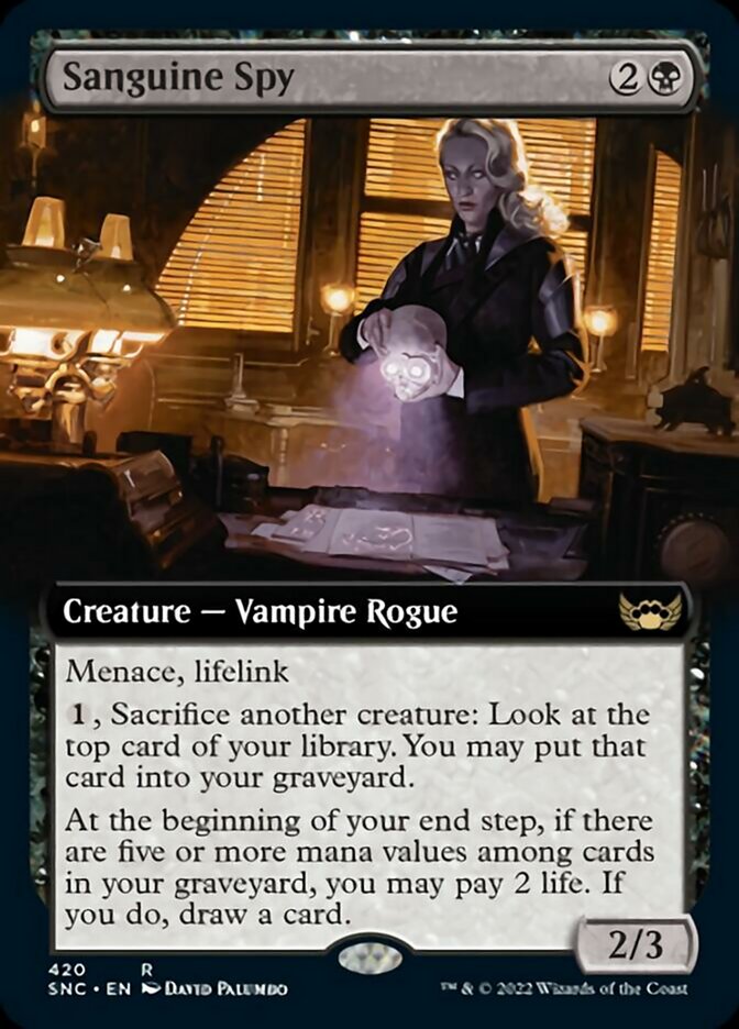 Sanguine Spy - [Foil, Extended Art] Streets of New Capenna (SNC)