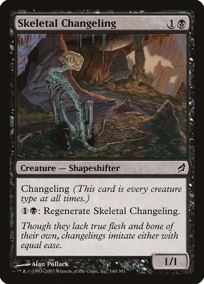 Skeletal Changeling - [Foil] Lorwyn (LRW)
