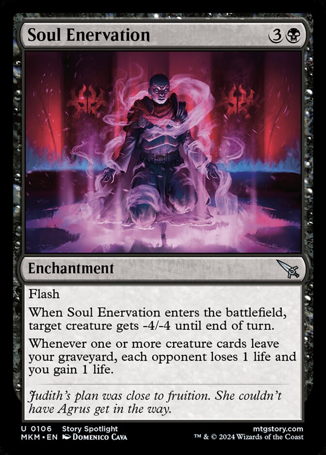 Soul Enervation - [Foil] Murders at Karlov Manor (MKM)