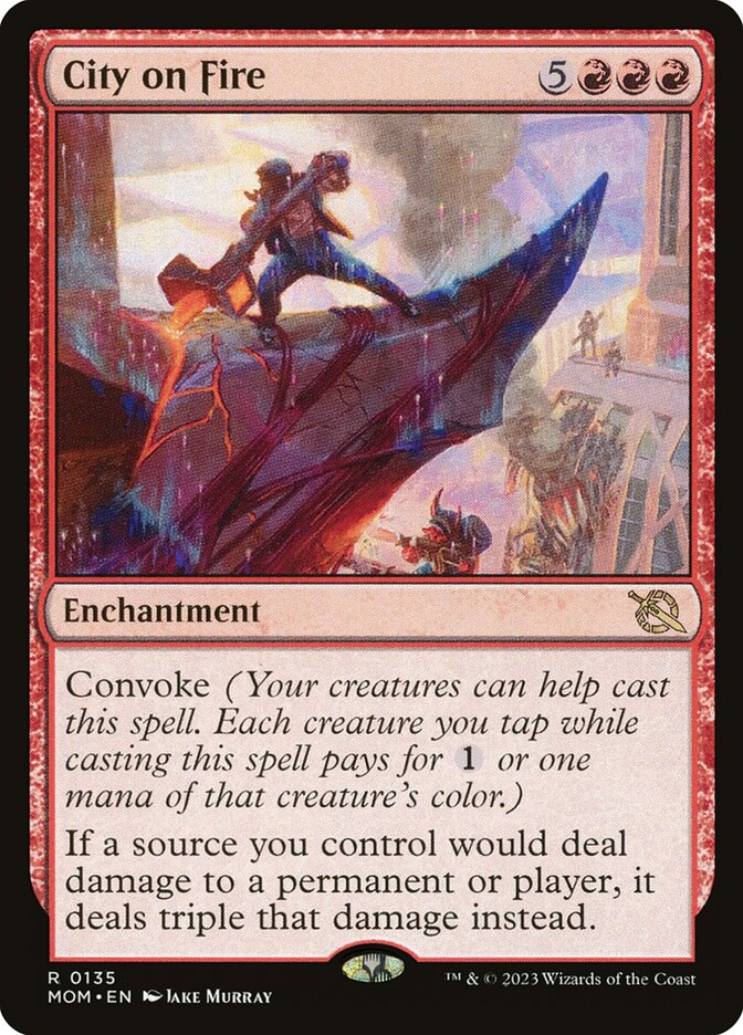 City on Fire - [Foil] March of the Machine (MOM)