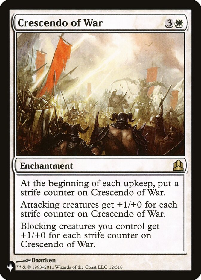 Crescendo of War - The List (PLIST)