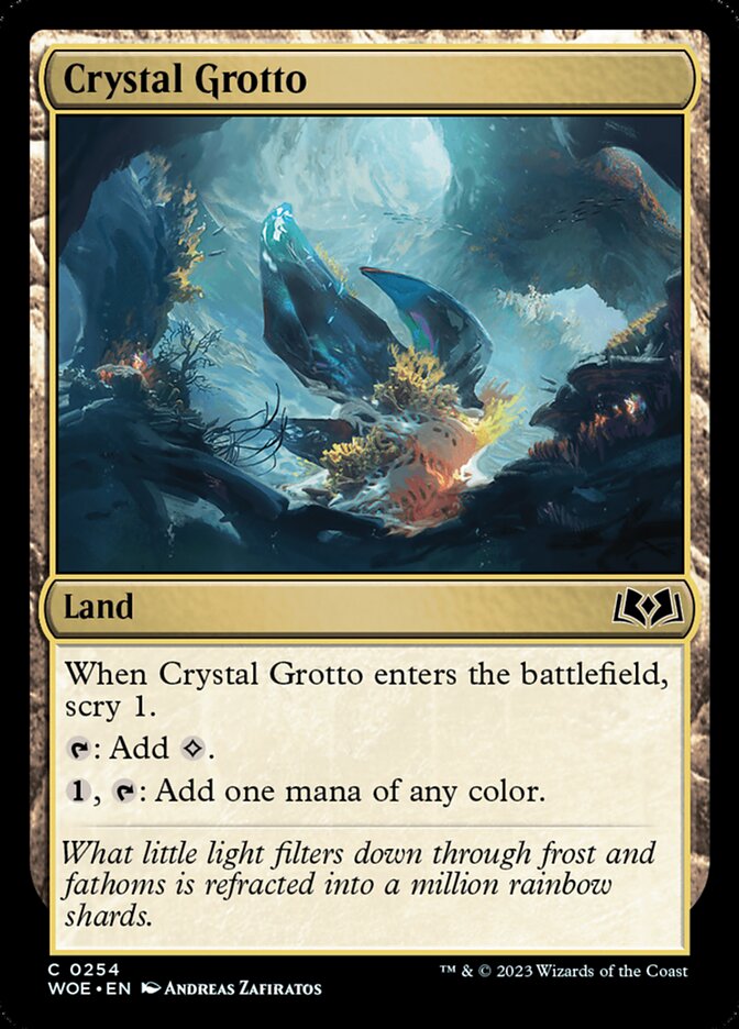 Crystal Grotto - [Foil] Wilds of Eldraine (WOE)