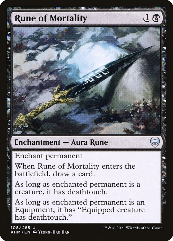 Rune of Mortality - [Foil] Kaldheim (KHM)