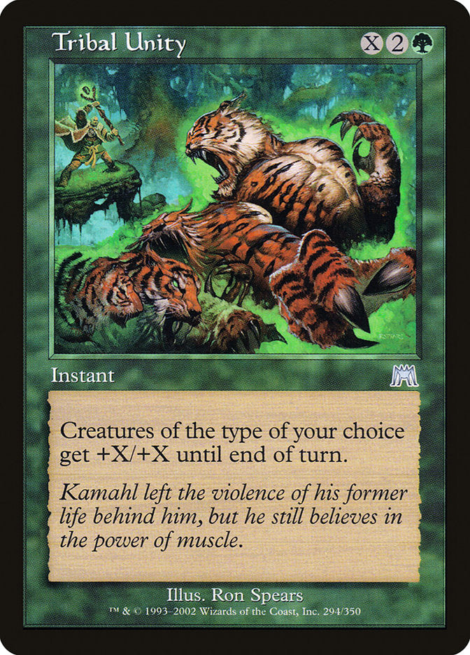 Tribal Unity - [Foil, Retro Frame] Onslaught (ONS)