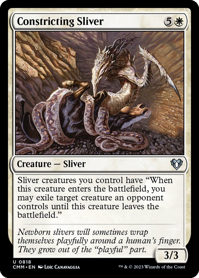 Constricting Sliver - [Foil] Commander Masters (CMM)