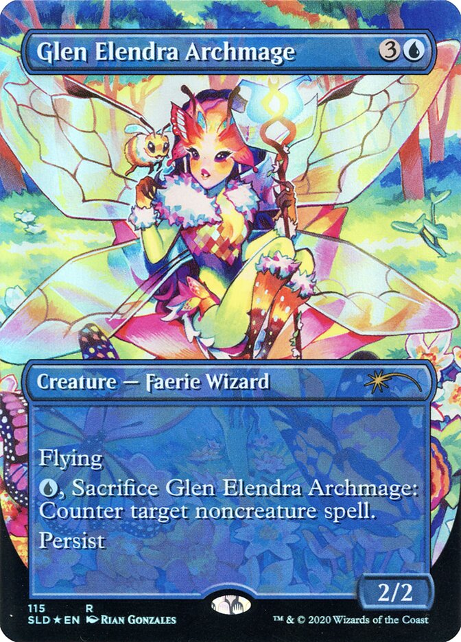 Glen Elendra Archmage (115) - [Foil, Borderless] Secret Lair Drop (SLD)