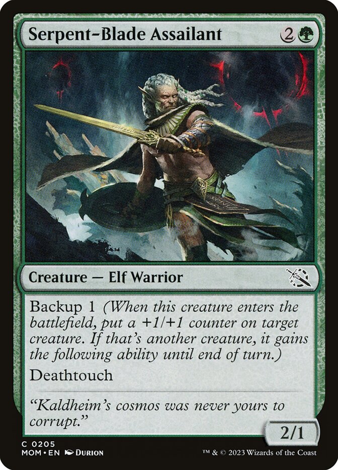 Serpent-Blade Assailant - [Foil] March of the Machine (MOM)
