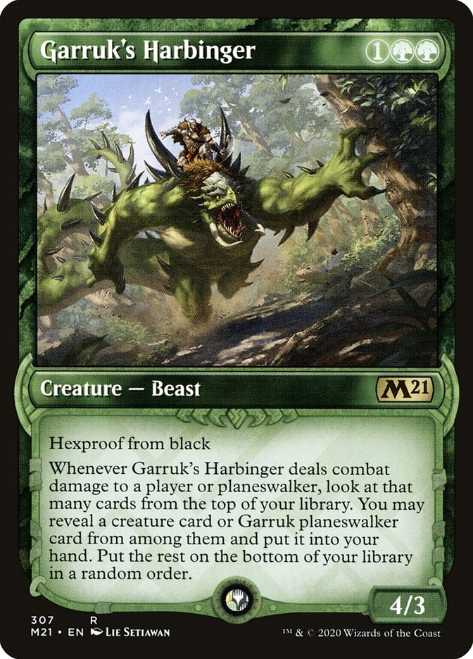 Garruk's Harbinger - [Foil, Showcase] Core Set 2021 (M21)