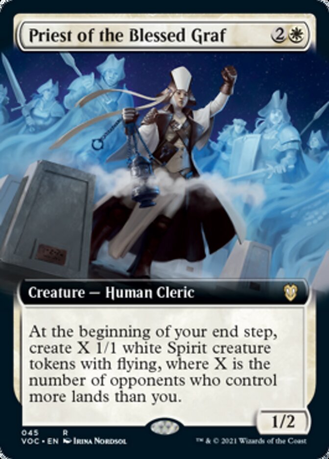 Priest of the Blessed Graf - [Extended Art] Crimson Vow Commander (VOC)