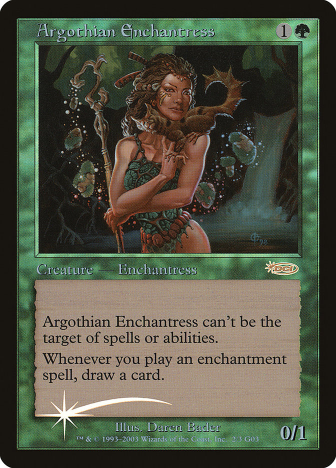 Argothian Enchantress - [Foil, Retro Frame] Judge Gift Cards 2003 (G03)