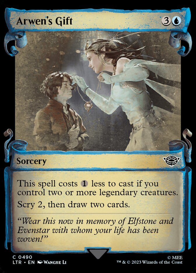 Arwen's Gift - [Foil, Showcase Scroll] The Lord of the Rings: Tales of Middle-earth (LTR)
