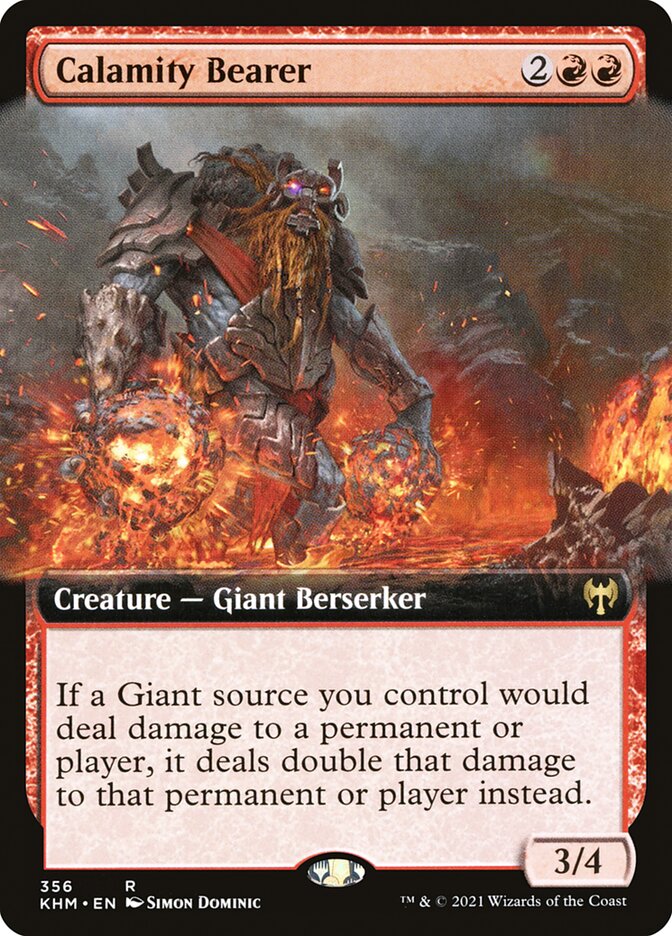Calamity Bearer - [Foil, Extended Art] Kaldheim (KHM)