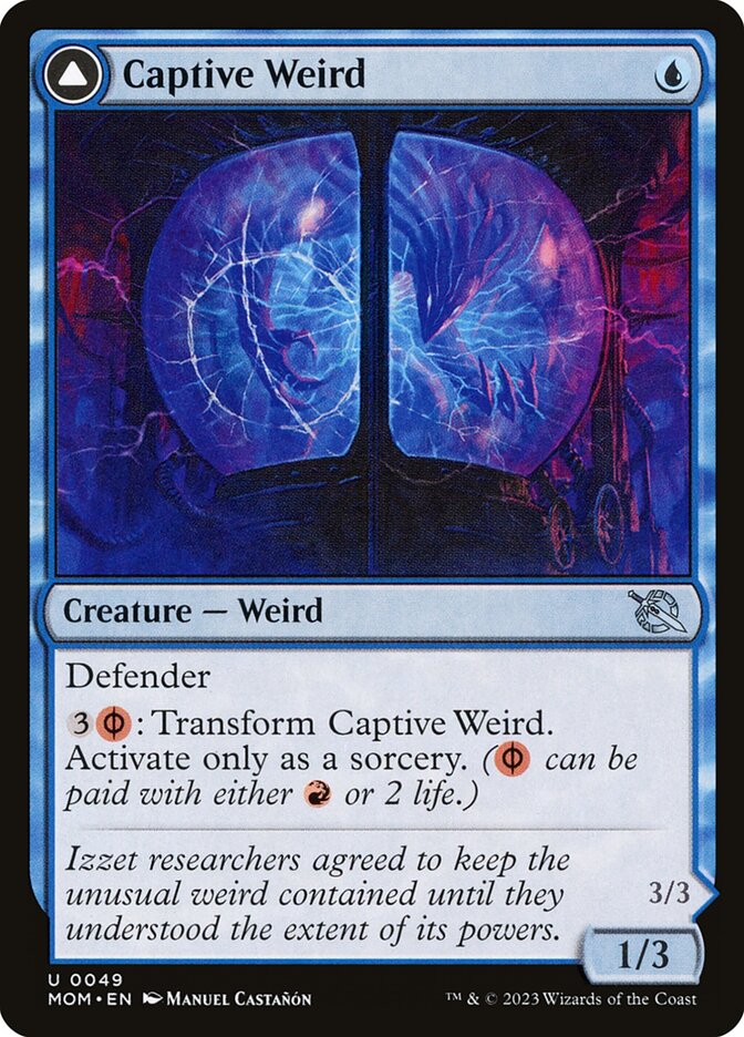 Captive Weird // Compleated Conjurer - [Foil] March of the Machine (MOM)