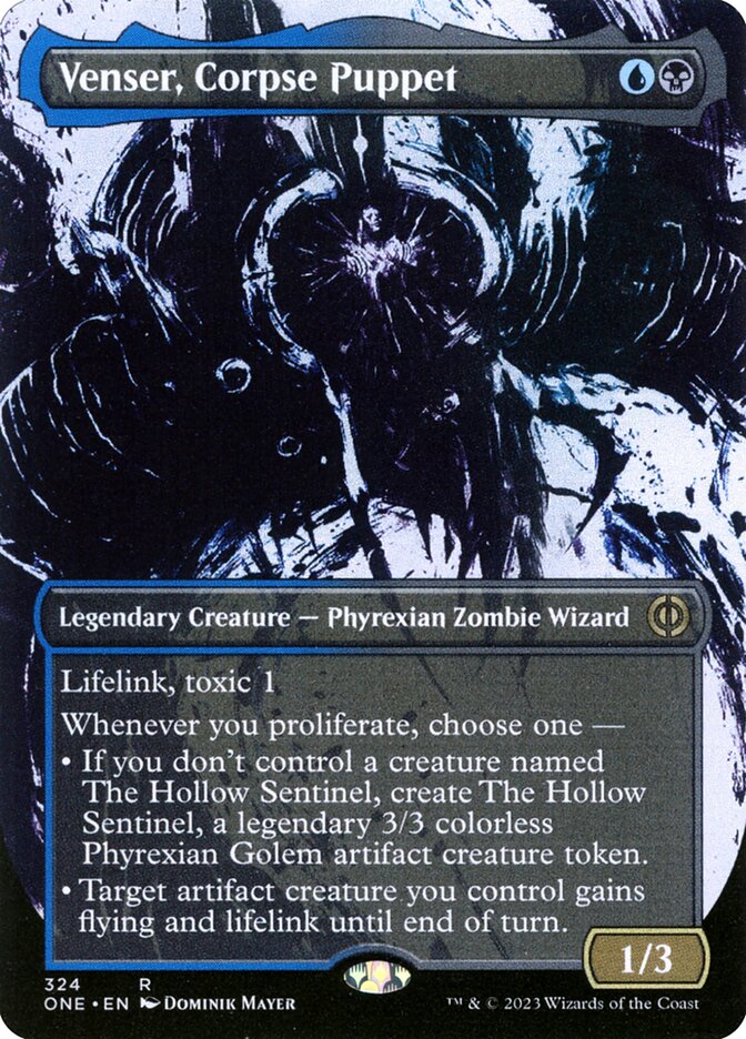 Venser, Corpse Puppet - [Showcase] Phyrexia: All Will Be One (ONE)