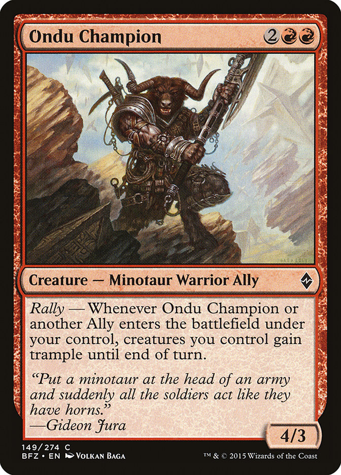 Ondu Champion - [Foil] Battle for Zendikar (BFZ)