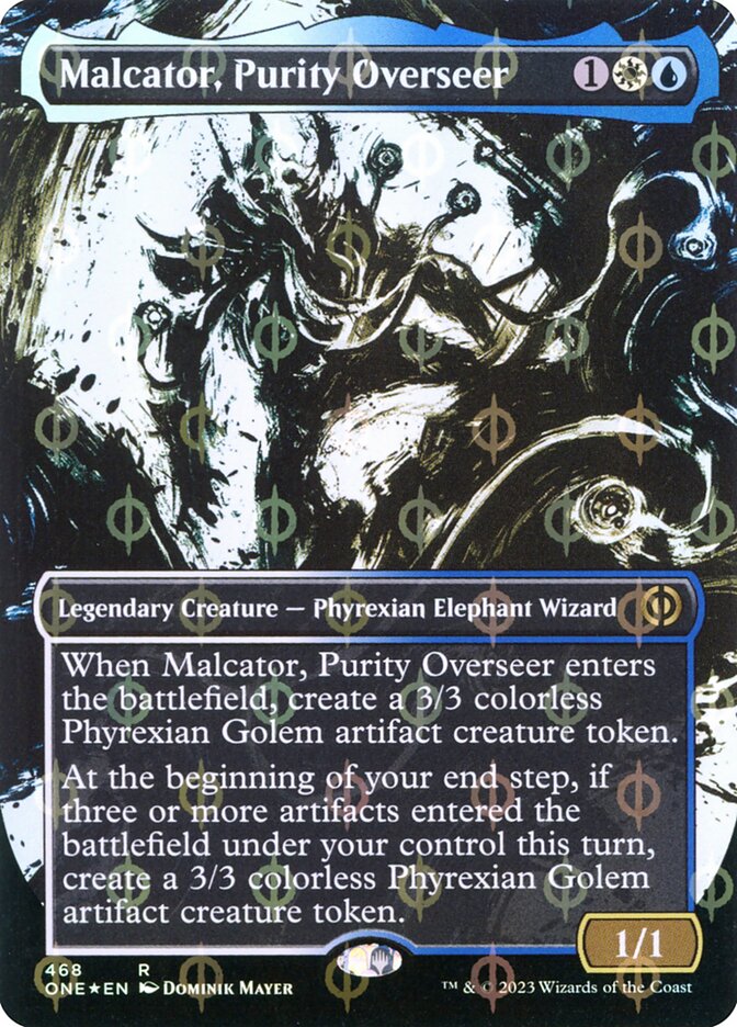 Malcator, Purity Overseer - [Step and Compleat Foil, Showcase] Phyrexia: All Will Be One (ONE)