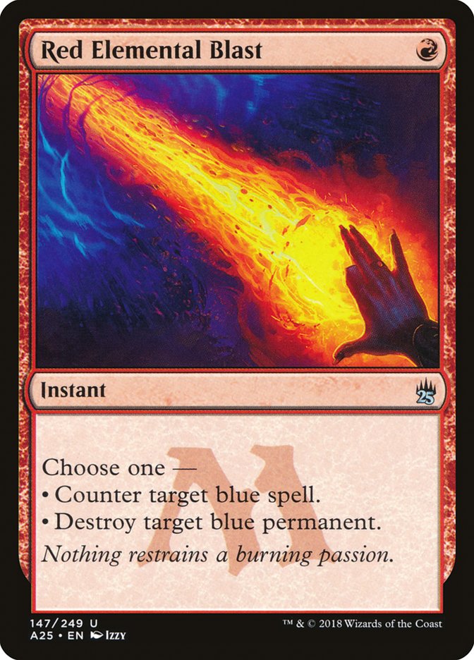 Red Elemental Blast - [Foil] Masters 25 (A25)