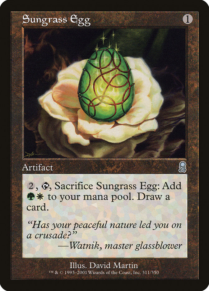 Sungrass Egg - [Foil, Retro Frame] Odyssey (ODY)