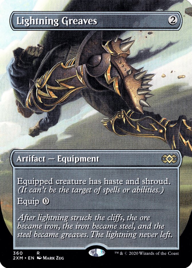 Lightning Greaves - [Foil, Borderless] Double Masters (2XM)