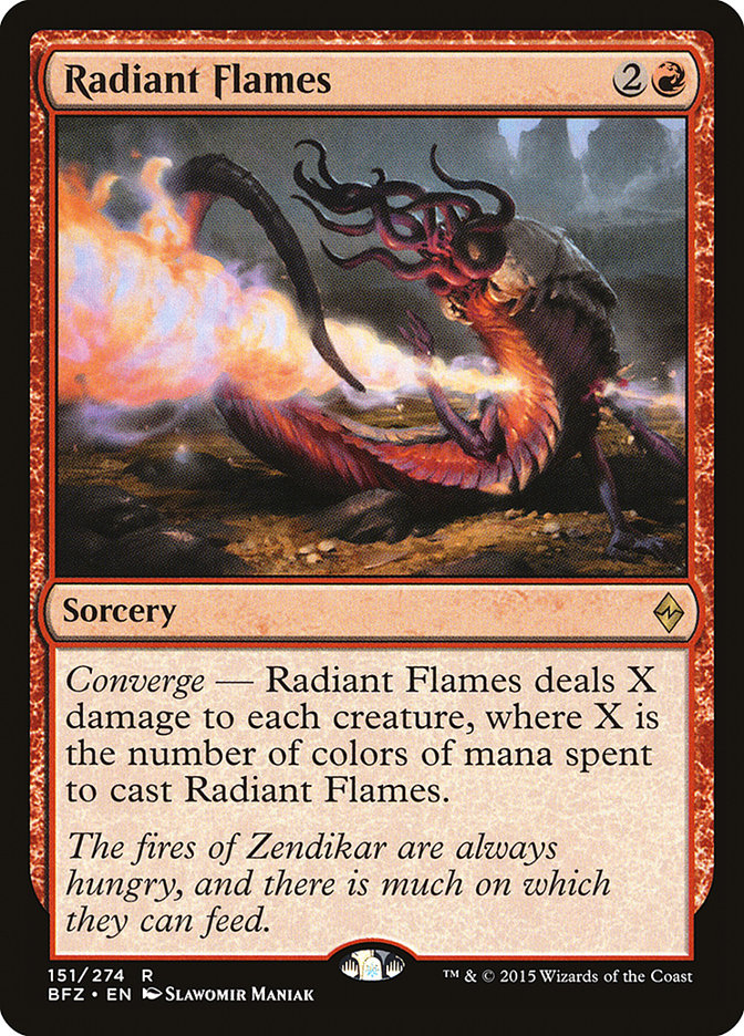 Radiant Flames - [Foil] Battle for Zendikar (BFZ)