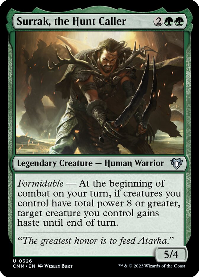 Surrak, the Hunt Caller - [Foil] Commander Masters (CMM)