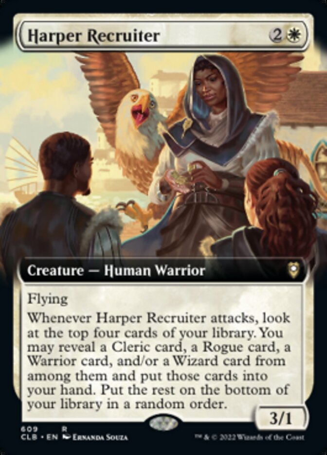 Harper Recruiter - [Foil, Extended Art] Commander Legends: Battle for Baldur's Gate (CLB)