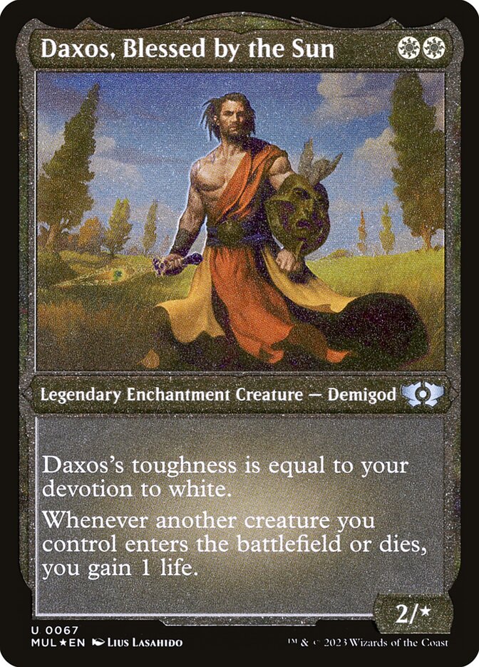 Daxos, Blessed by the Sun - [Etched Foil] Multiverse Legends (MUL)