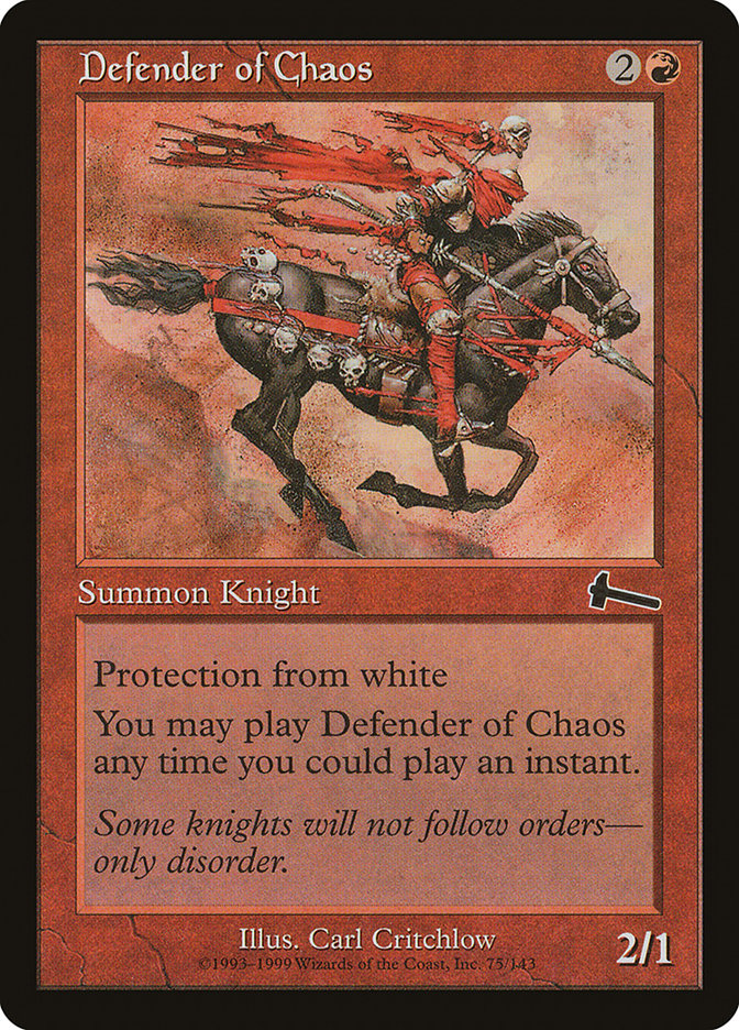 Defender of Chaos - [Foil] Urza's Legacy (ULG)