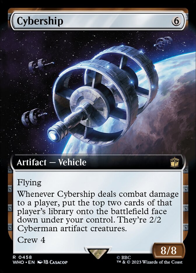 Cybership - [Foil, Extended Art] Doctor Who (WHO)