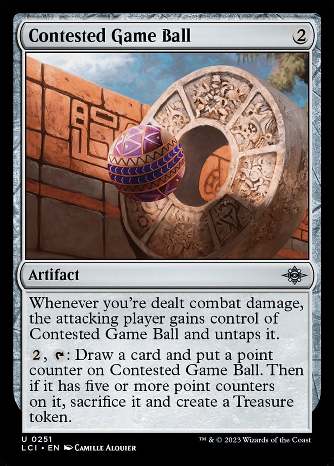 Contested Game Ball - [Foil] The Lost Caverns of Ixalan (LCI)