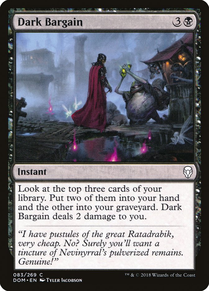 Dark Bargain - [Foil] Dominaria (DOM)