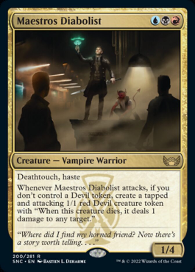 Maestros Diabolist - [Foil] Streets of New Capenna (SNC)