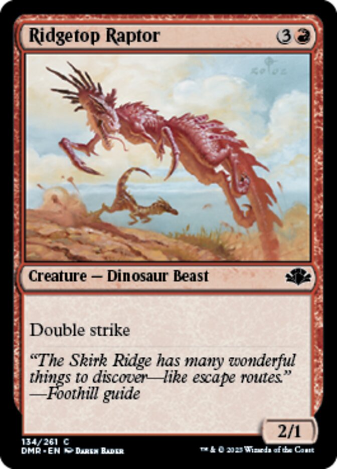 Ridgetop Raptor - Dominaria Remastered (DMR)
