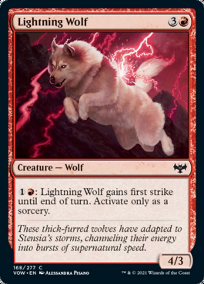 Lightning Wolf - [Foil] Innistrad: Crimson Vow (VOW)