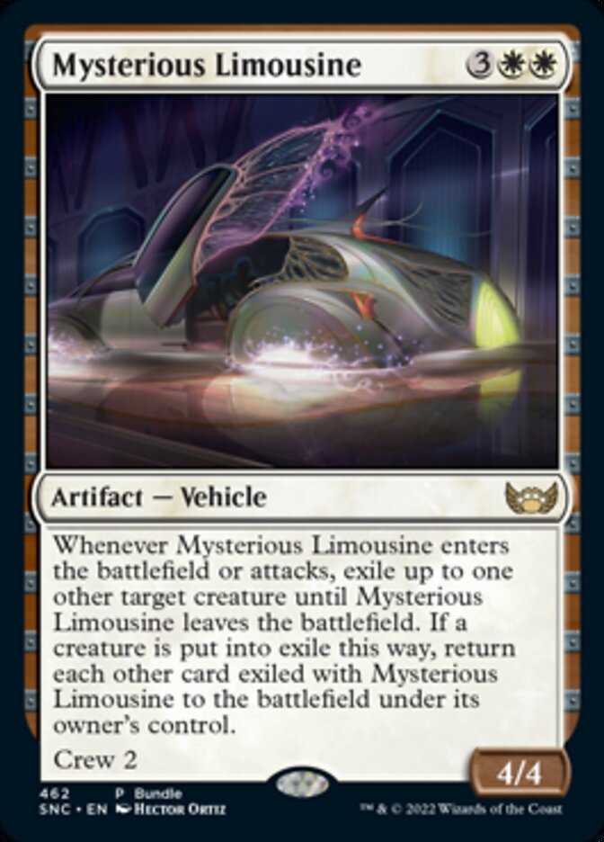 Mysterious Limousine - [Gilded Foil, Promo] Streets of New Capenna (SNC)