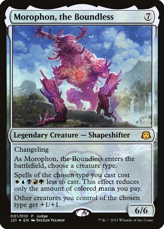 Morophon, the Boundless - [Foil, Promo] Judge Gift Cards 2021 (PJ21)