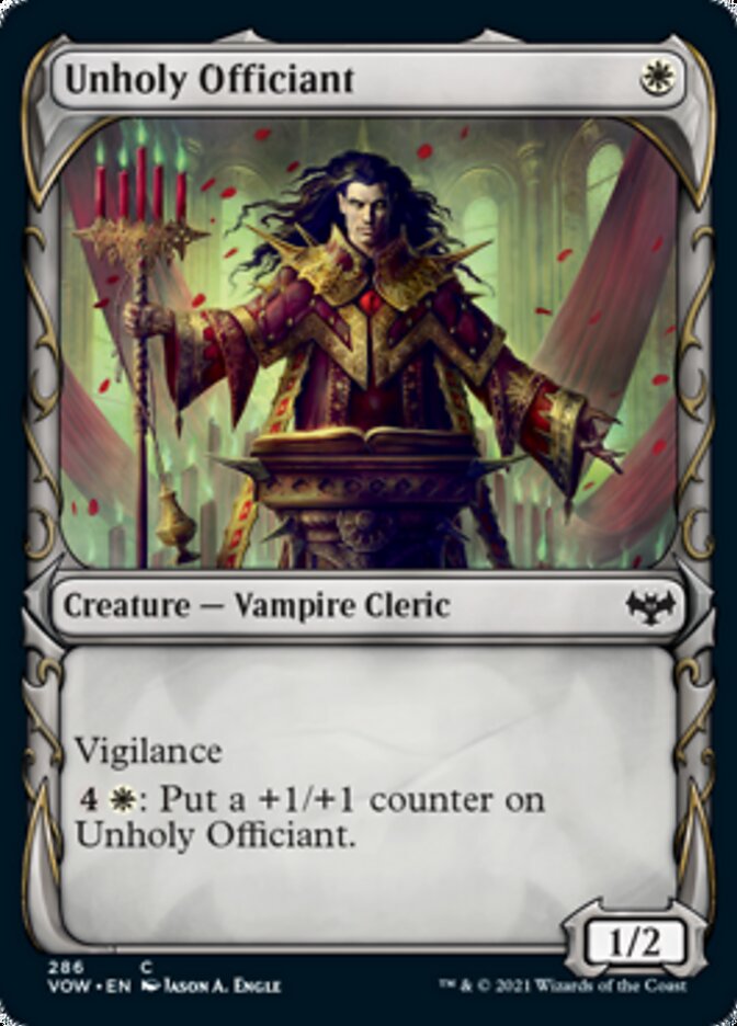 Unholy Officiant - [Foil, Showcase] Innistrad: Crimson Vow (VOW)
