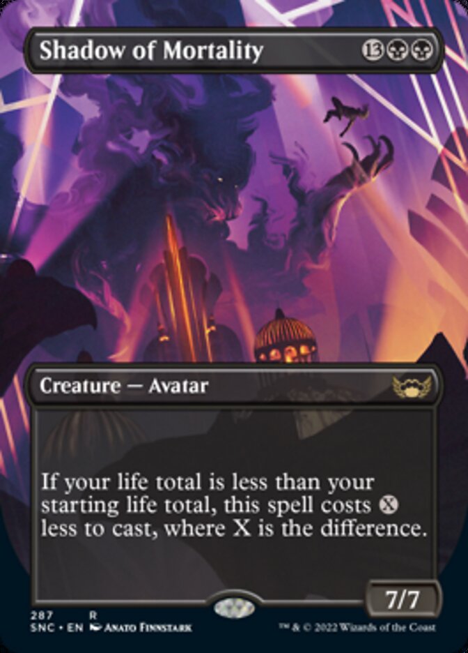 Shadow of Mortality - [Foil, Borderless] Streets of New Capenna (SNC)