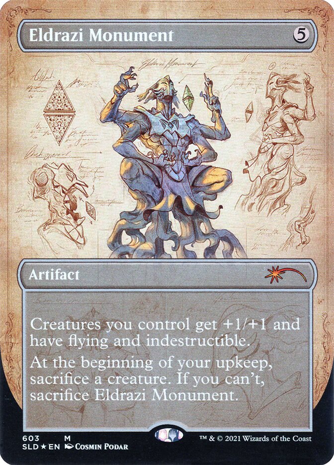 Eldrazi Monument (603) - [Foil, Borderless] Secret Lair Drop (SLD)