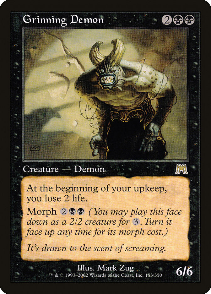 Grinning Demon - [Foil, Retro Frame] Onslaught (ONS)