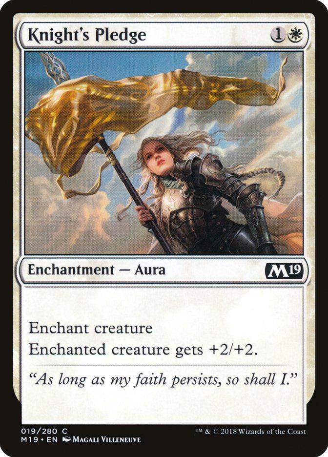 Knight's Pledge - [Foil] Core Set 2019 (M19)
