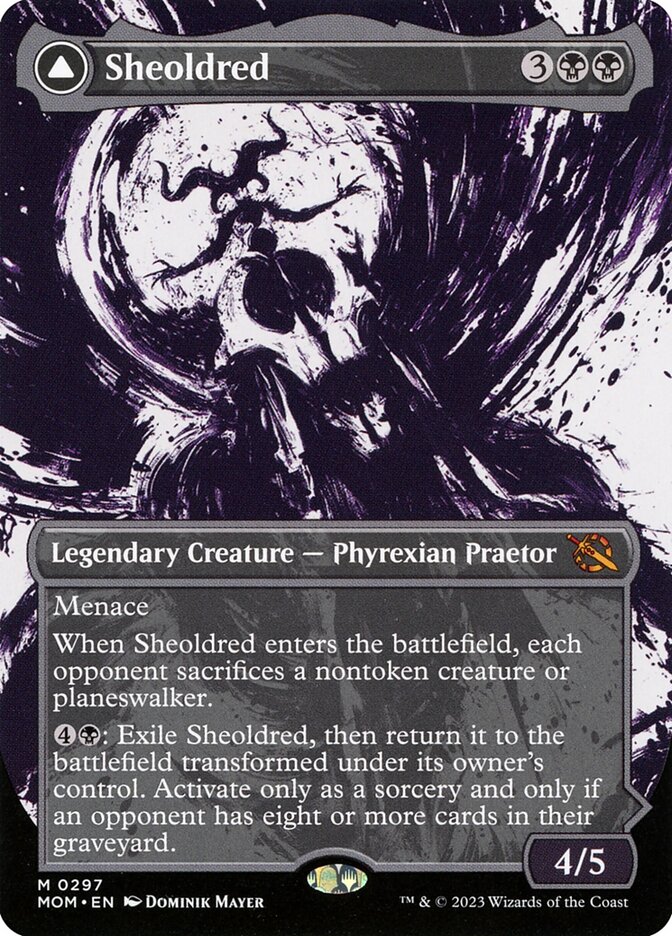 Sheoldred // The True Scriptures - [Foil, Showcase] March of the Machine (MOM)