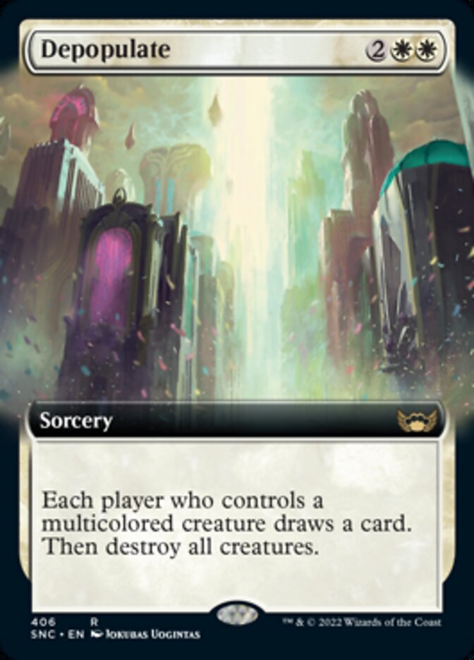 Depopulate - [Foil, Extended Art] Streets of New Capenna (SNC)
