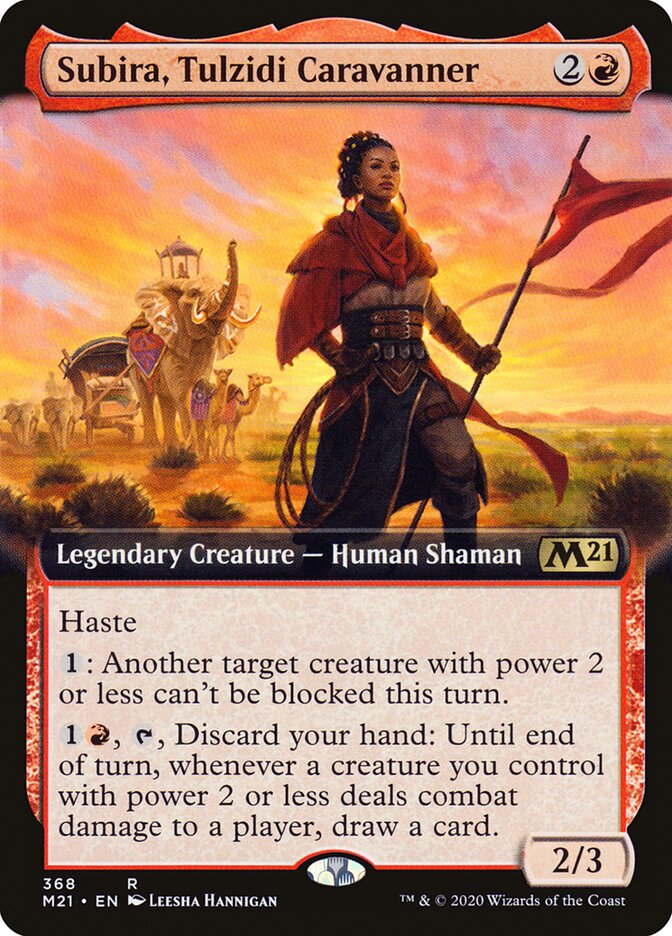 Subira, Tulzidi Caravanner - [Foil, Extended Art] Core Set 2021 (M21)