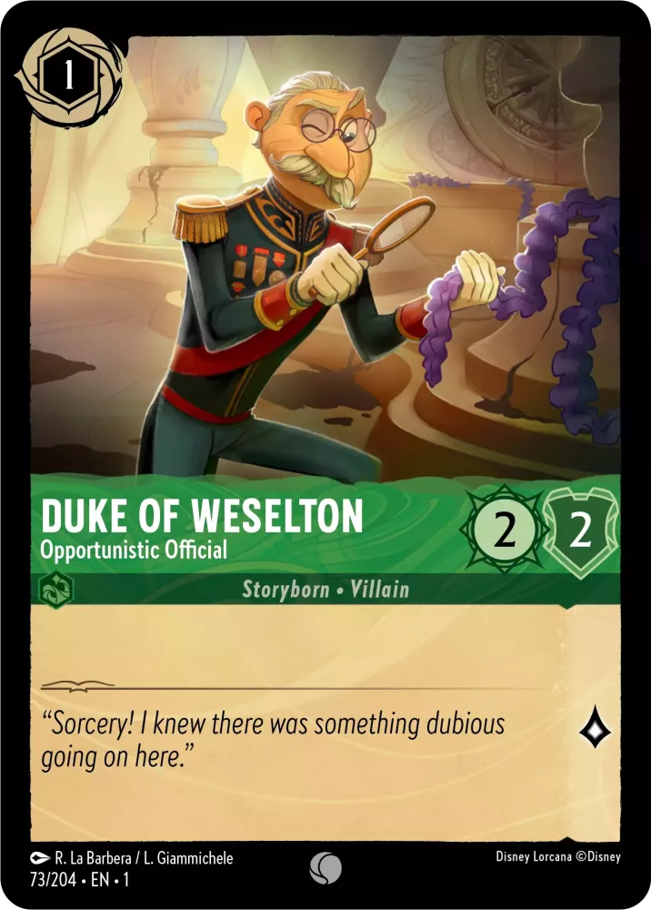 Duke Of Weselton - Opportunistic Official - [Foil] The First Chapter (1)