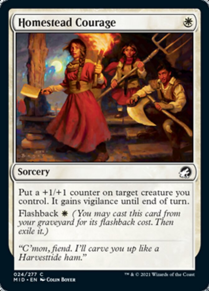 Homestead Courage - [Foil] Innistrad: Midnight Hunt (MID)